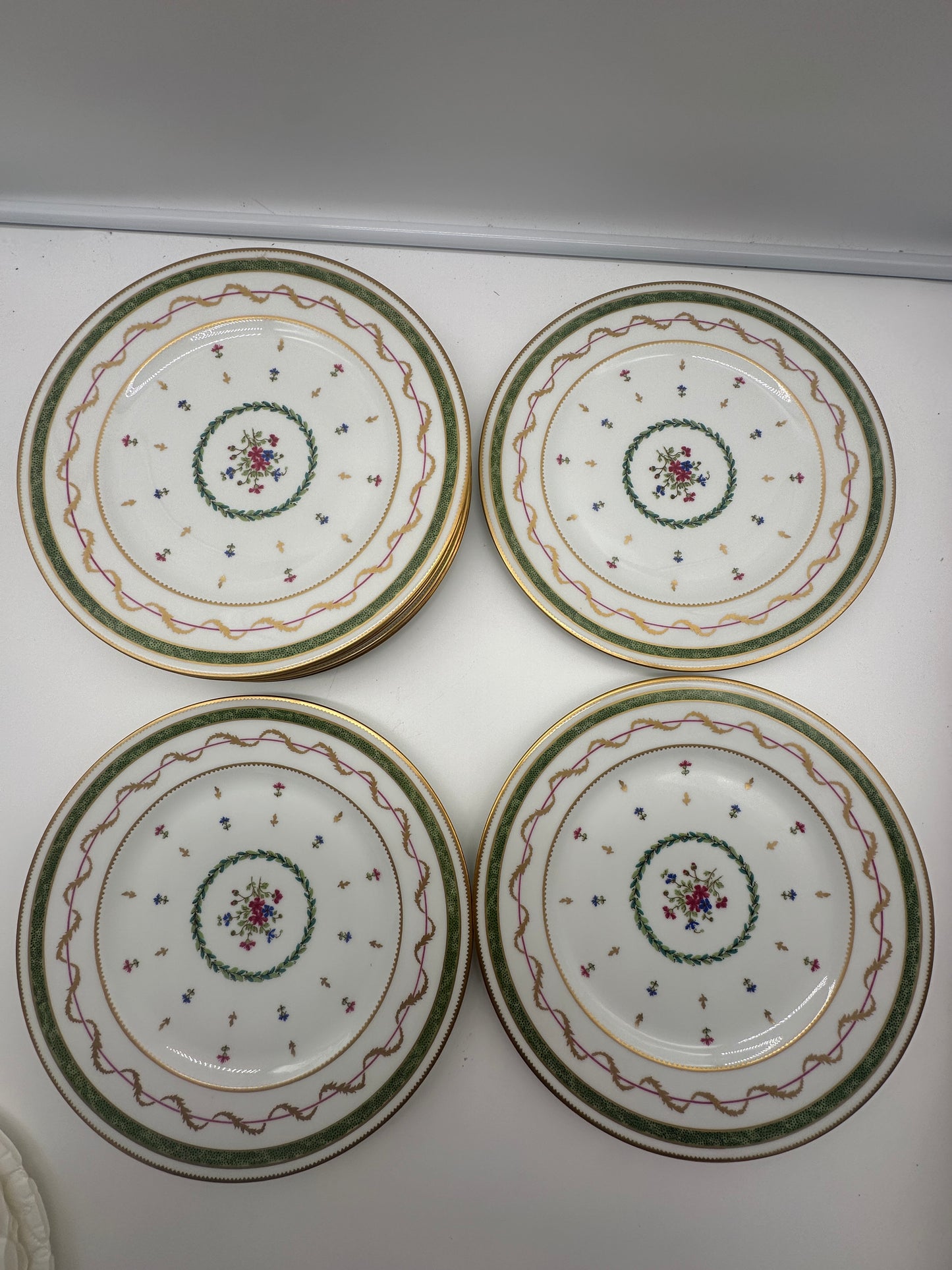 12 Limoges Vieux Paris Dinner Plates