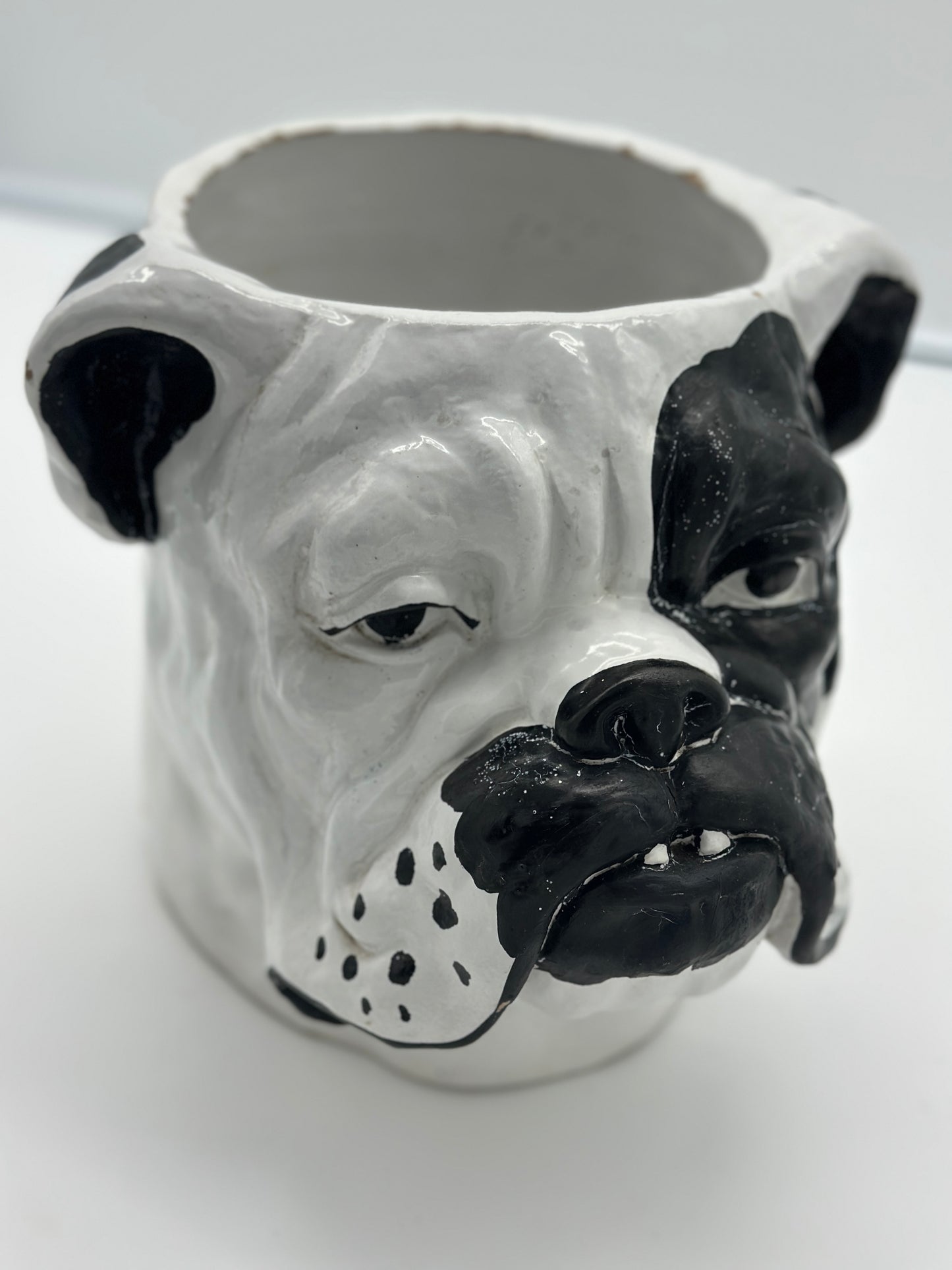 Ceramic Bulldog Planter