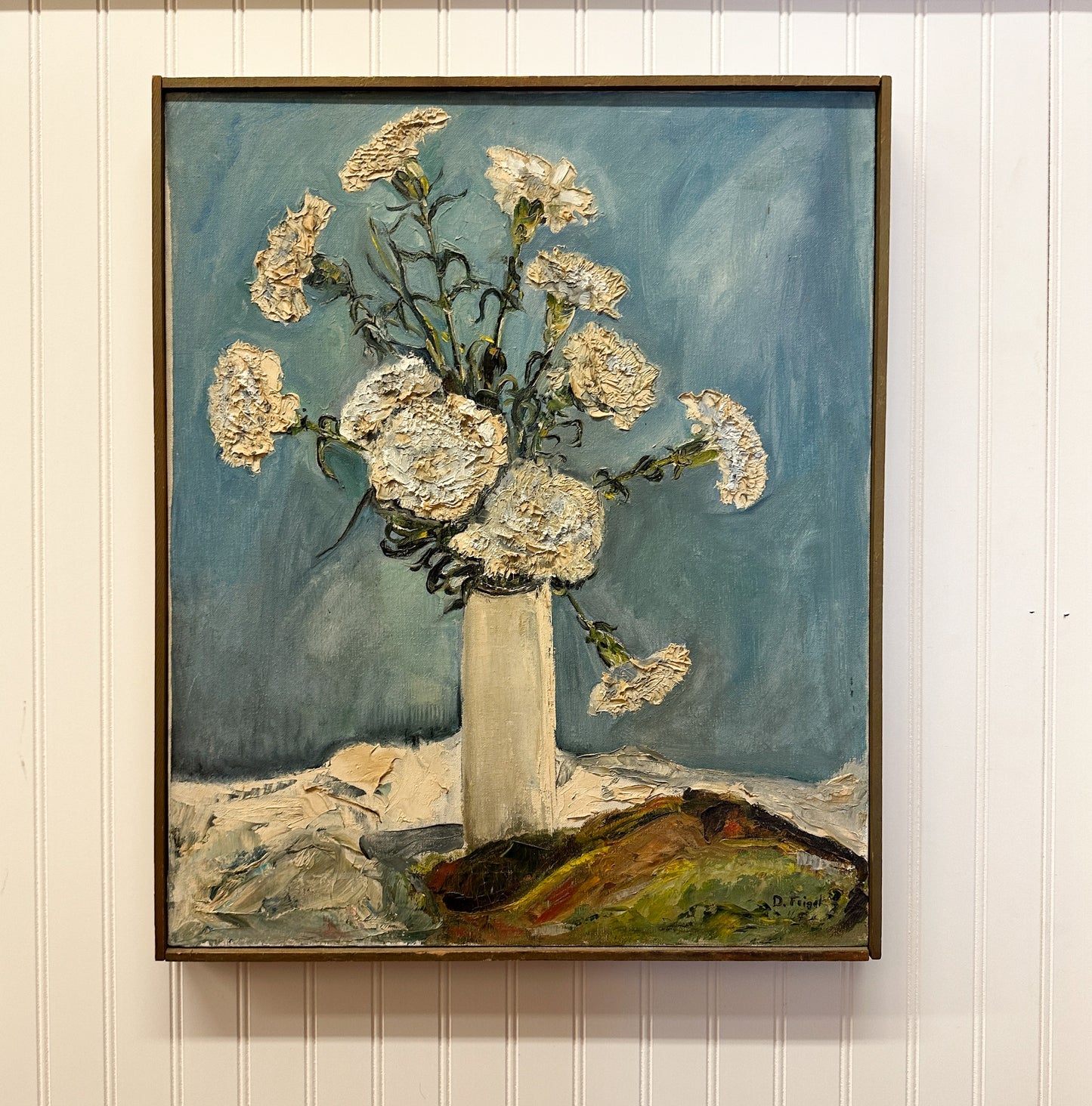 White Carnations Painting