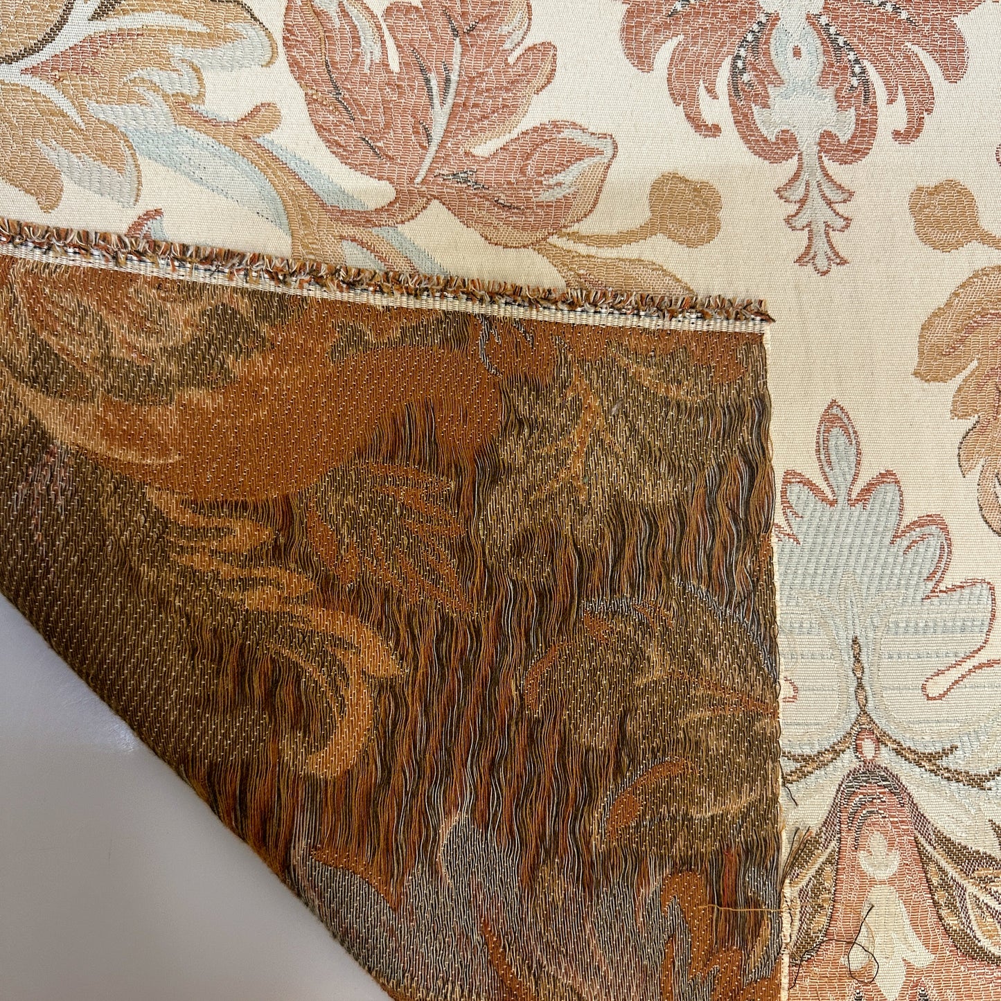 Woven upholstery floral