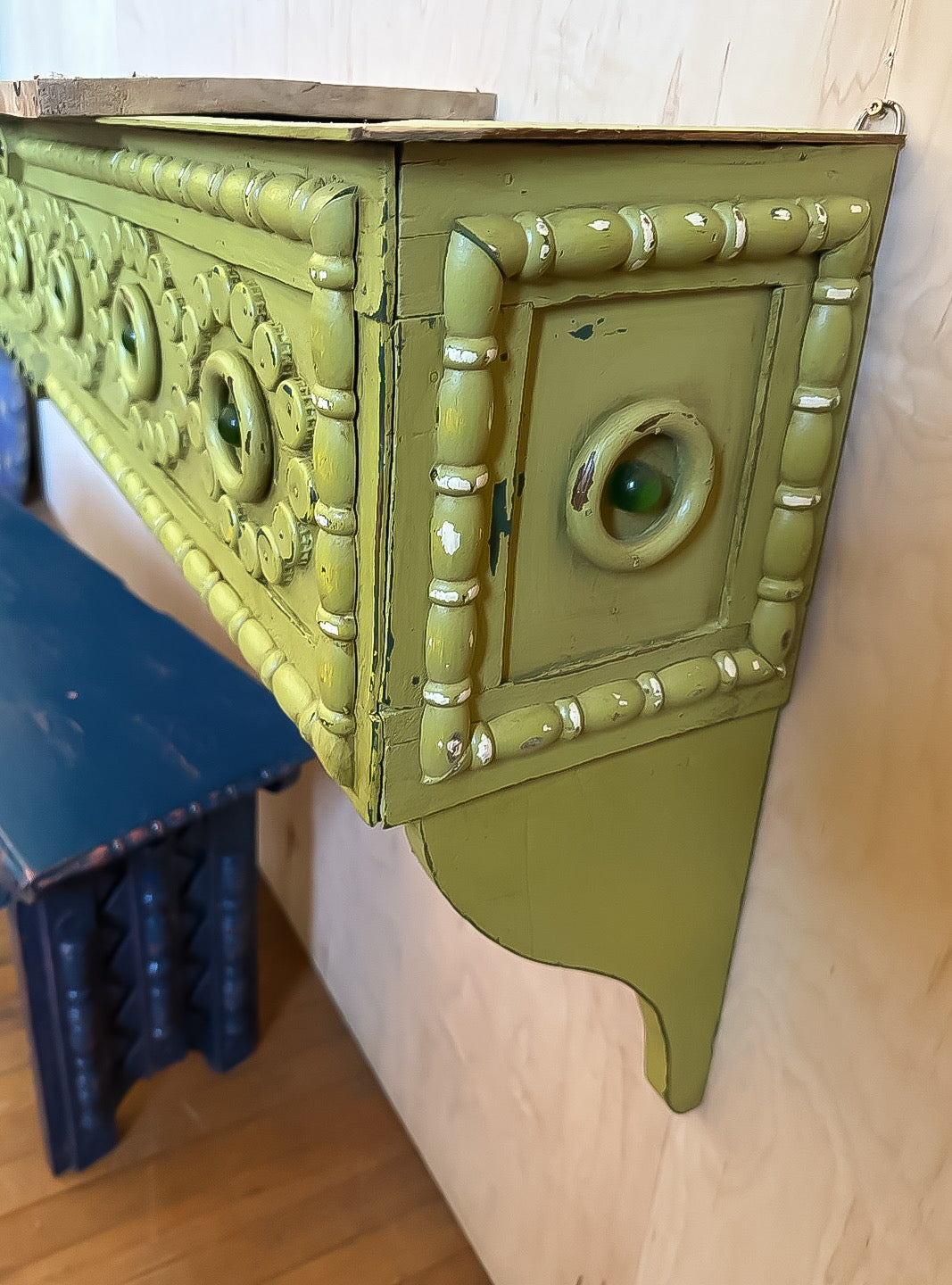 Folk Art Wall Box Ledge