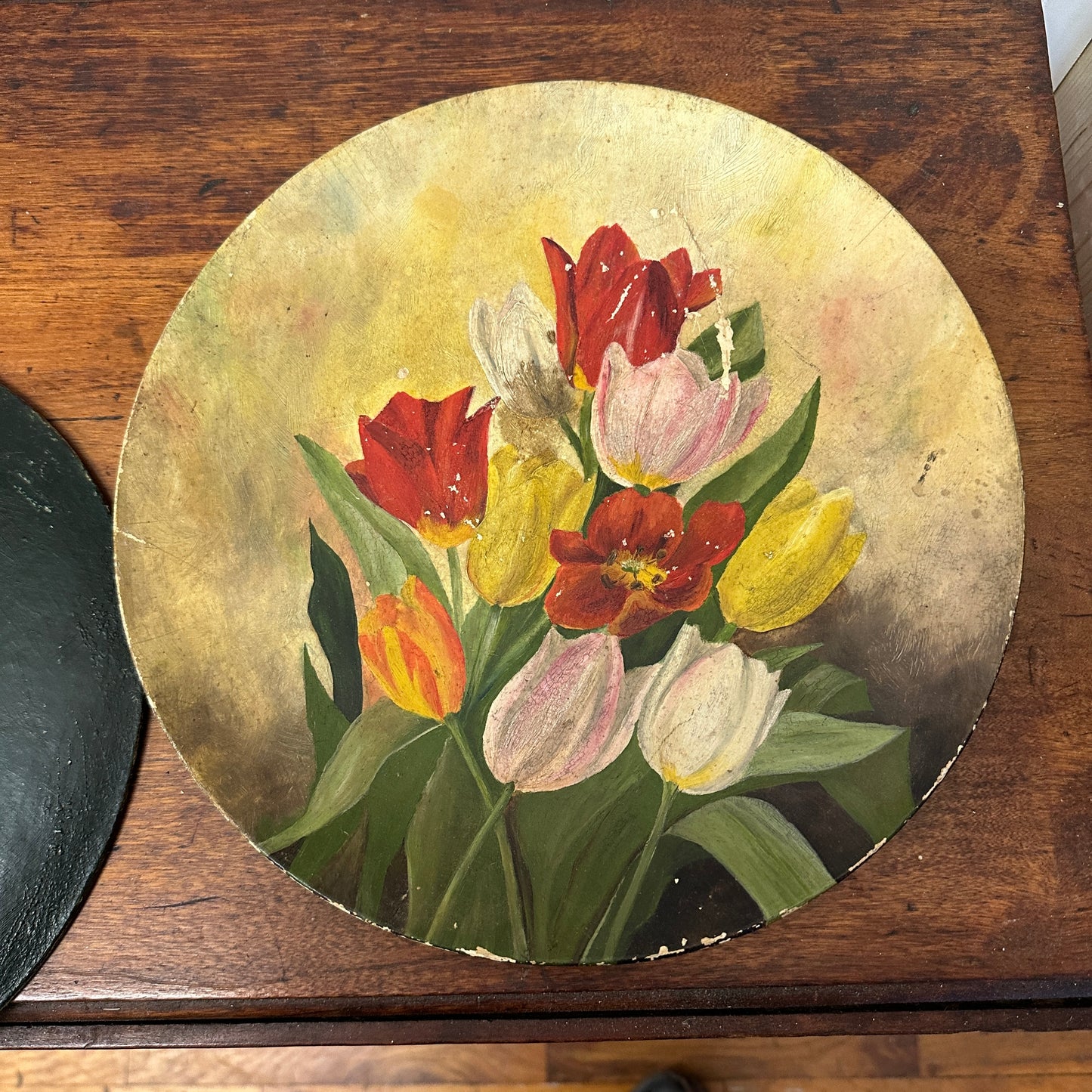 Round Flower Wall Art Pair