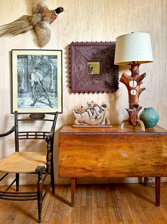 Artist Signed Folk Dogs