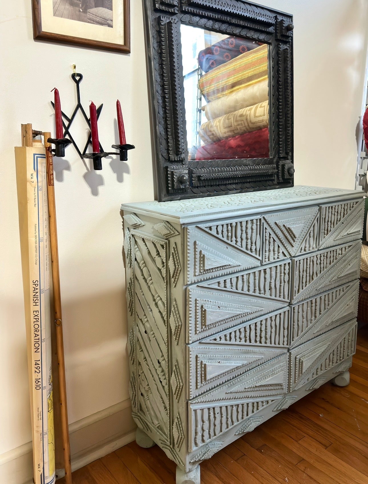 Artist Made Folk Chest