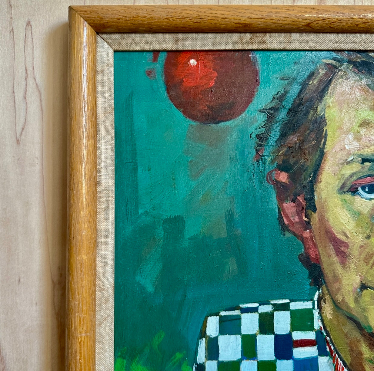 Checkered 'Petersen' Portrait Painting