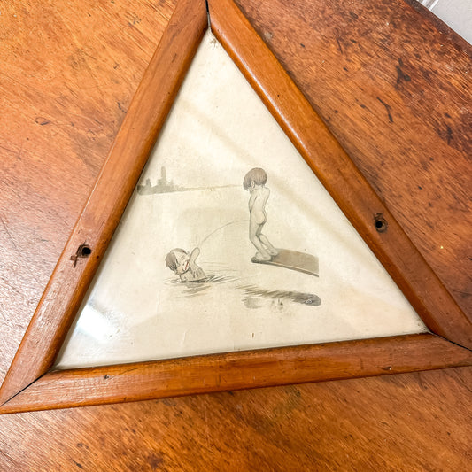 Swimming Boys Pencil Art