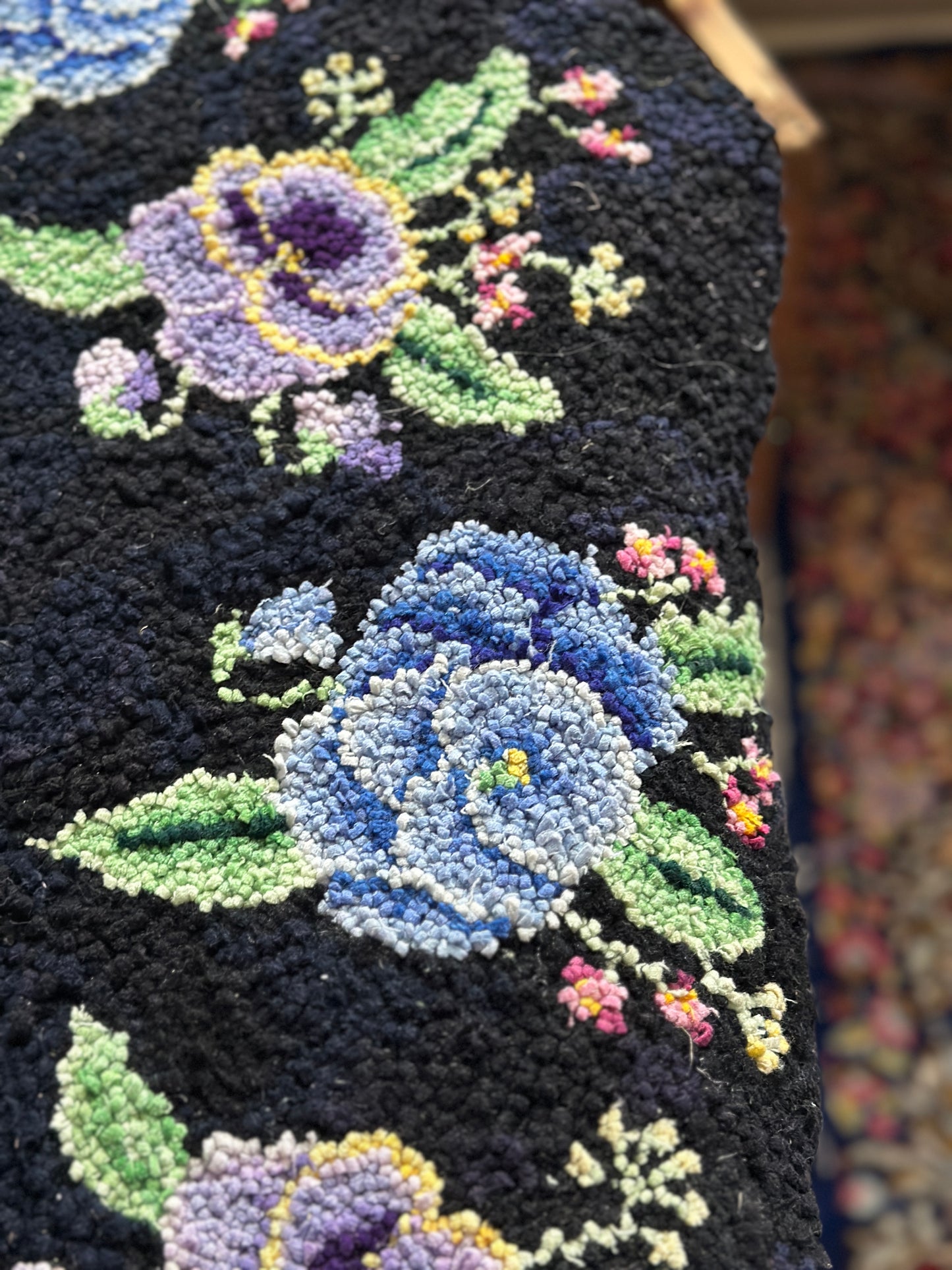 Hooked Violets Rug