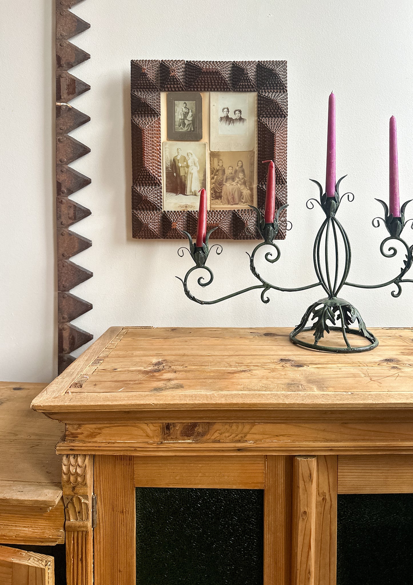 Vintage Iron Candelabra