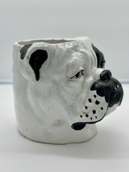Ceramic Bulldog Planter