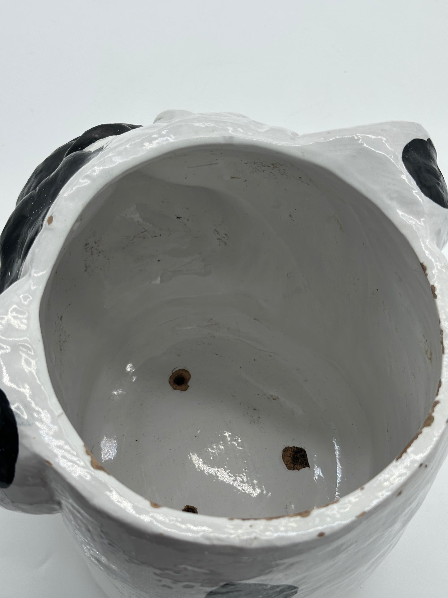 Ceramic Bulldog Planter