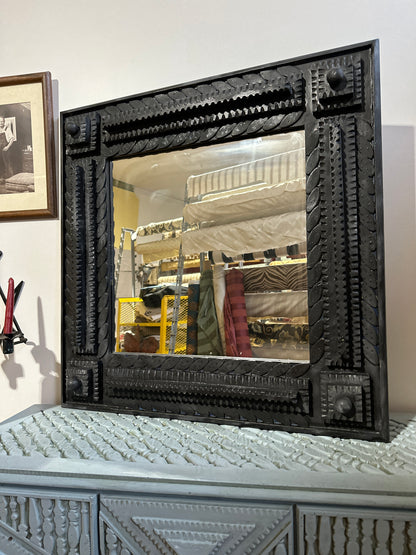 Folk Mirror Black