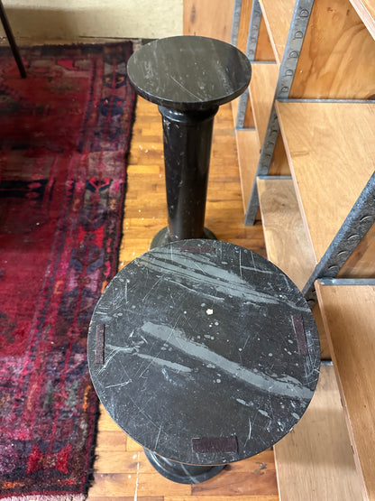 Marble Pedestal Pair