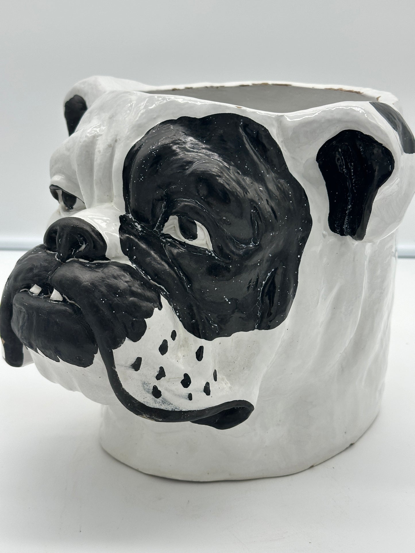 Ceramic Bulldog Planter