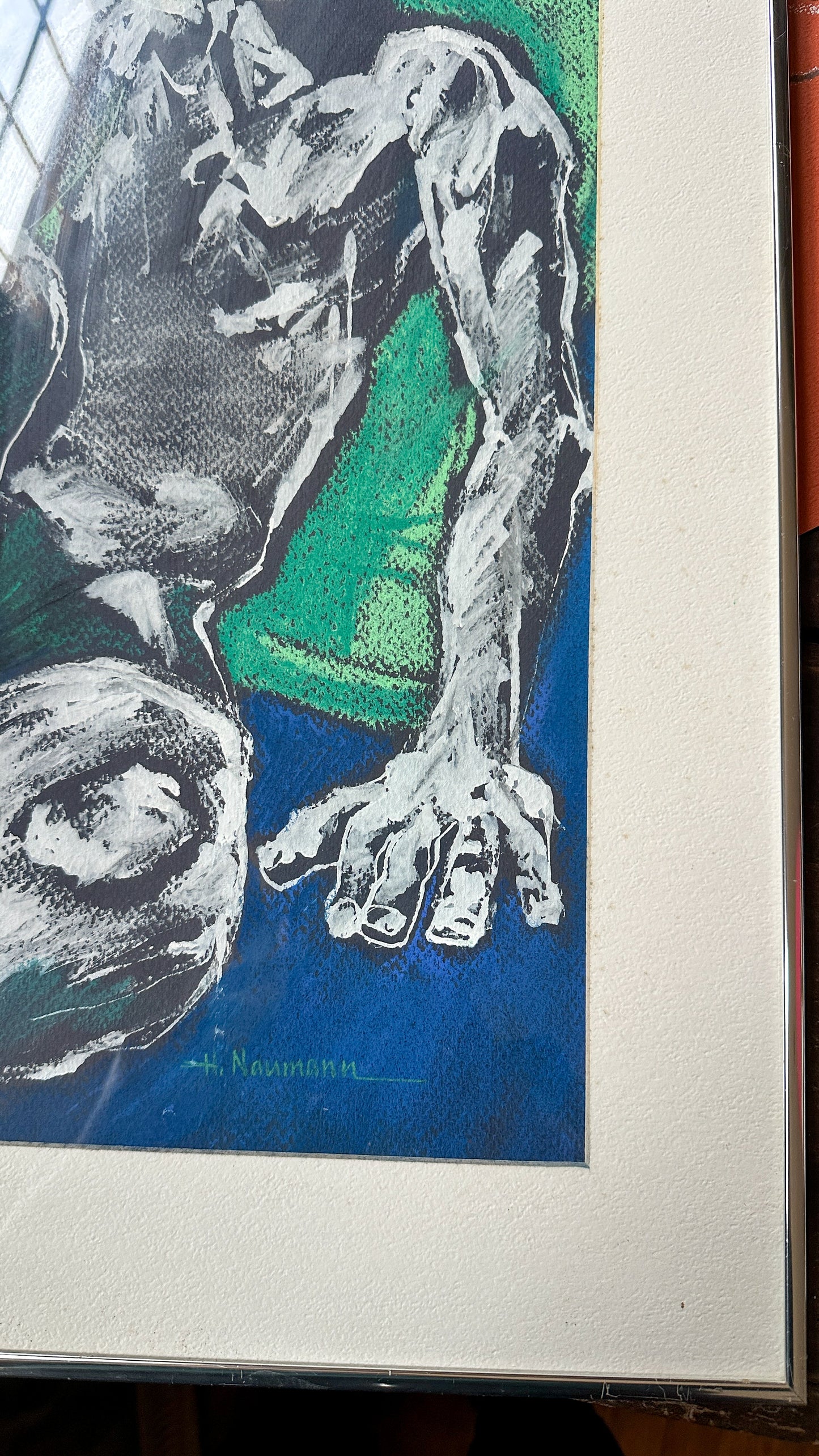 Pastel Figure Framed