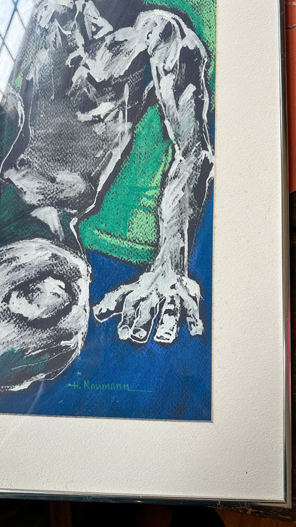 Pastel Figure Framed