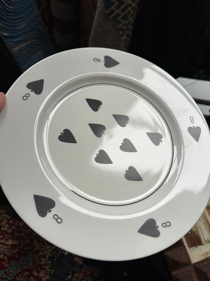 Game Set Cards Plate