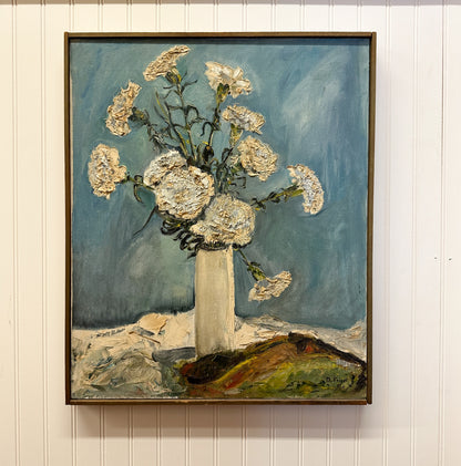 White Carnations Painting