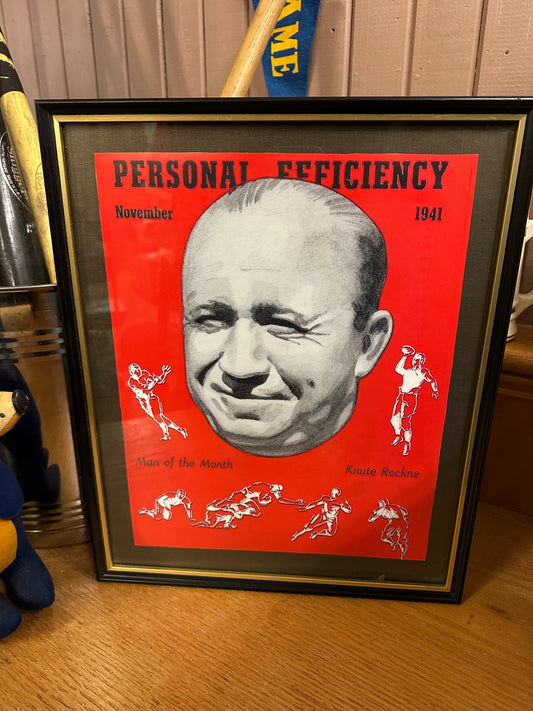 Vintage Knute Rockne Print