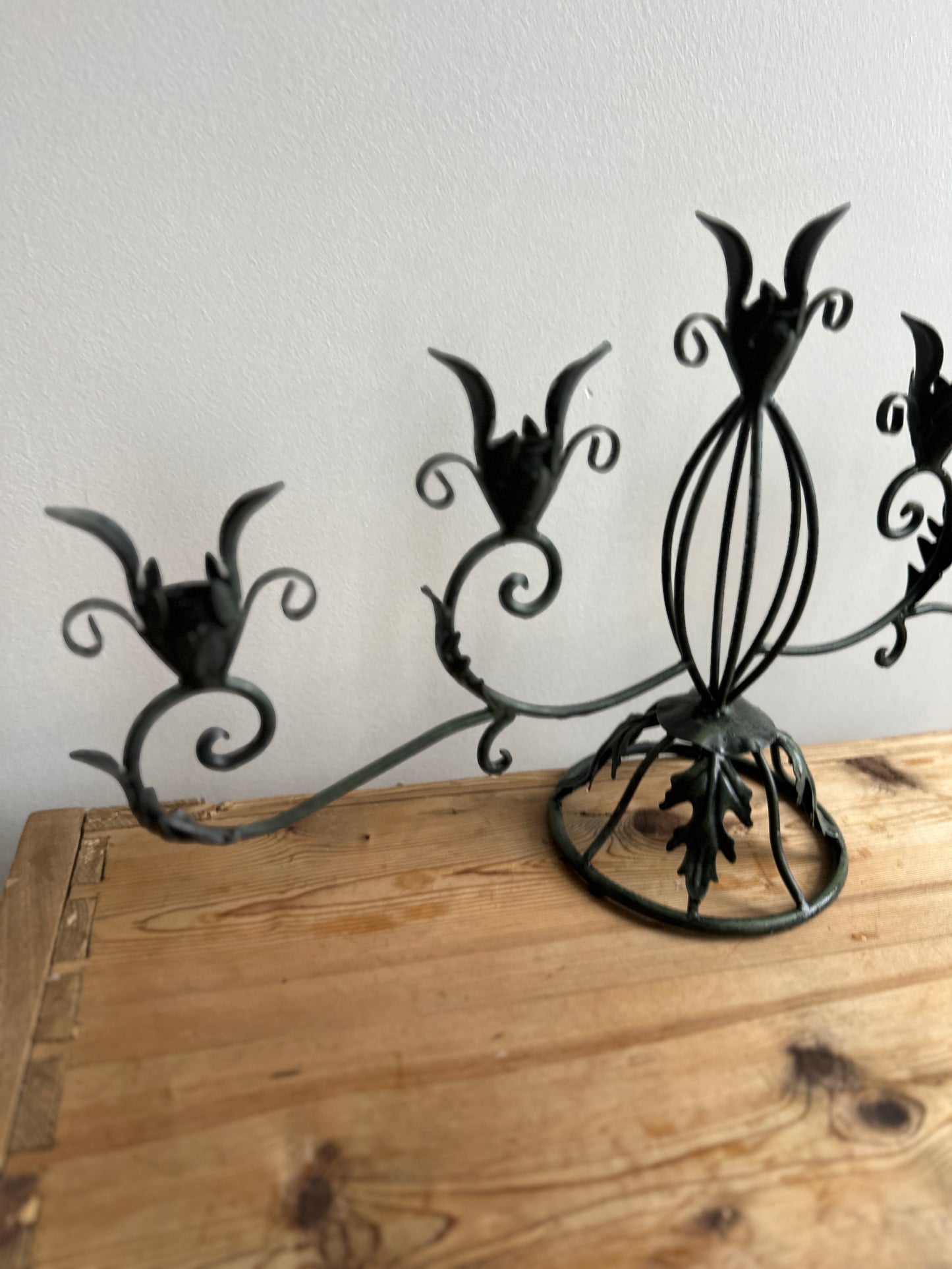 Vintage Iron Candelabra