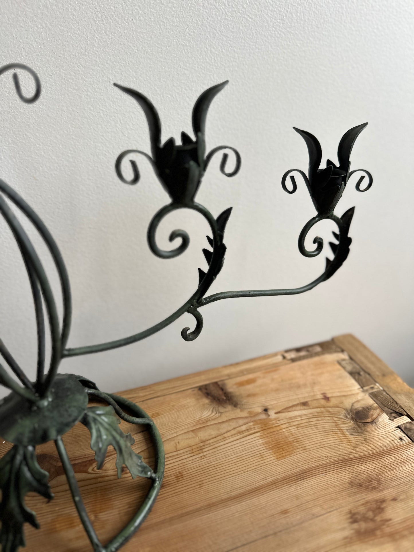 Vintage Iron Candelabra