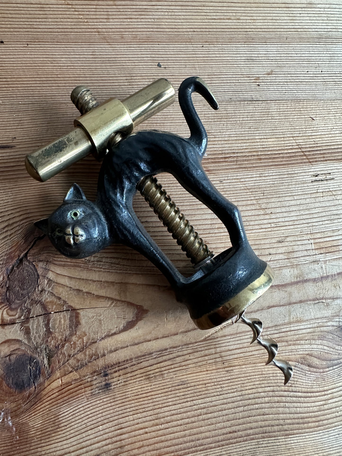 Walter Bosse Bronze Cat Corkscrew