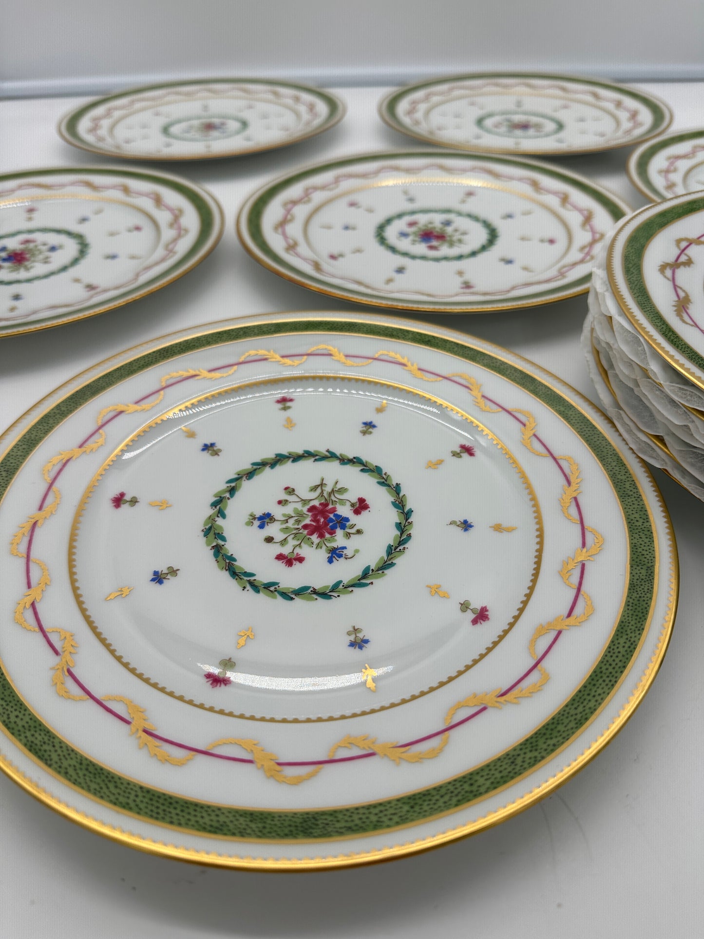 12 Limoges Vieux Paris Salad Plates