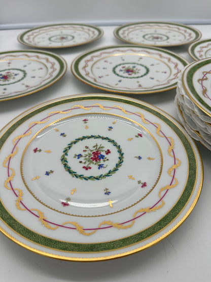 12 Limoges Vieux Paris Salad Plates