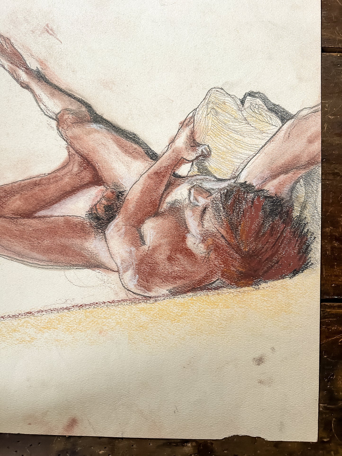 Pastel Male Figure