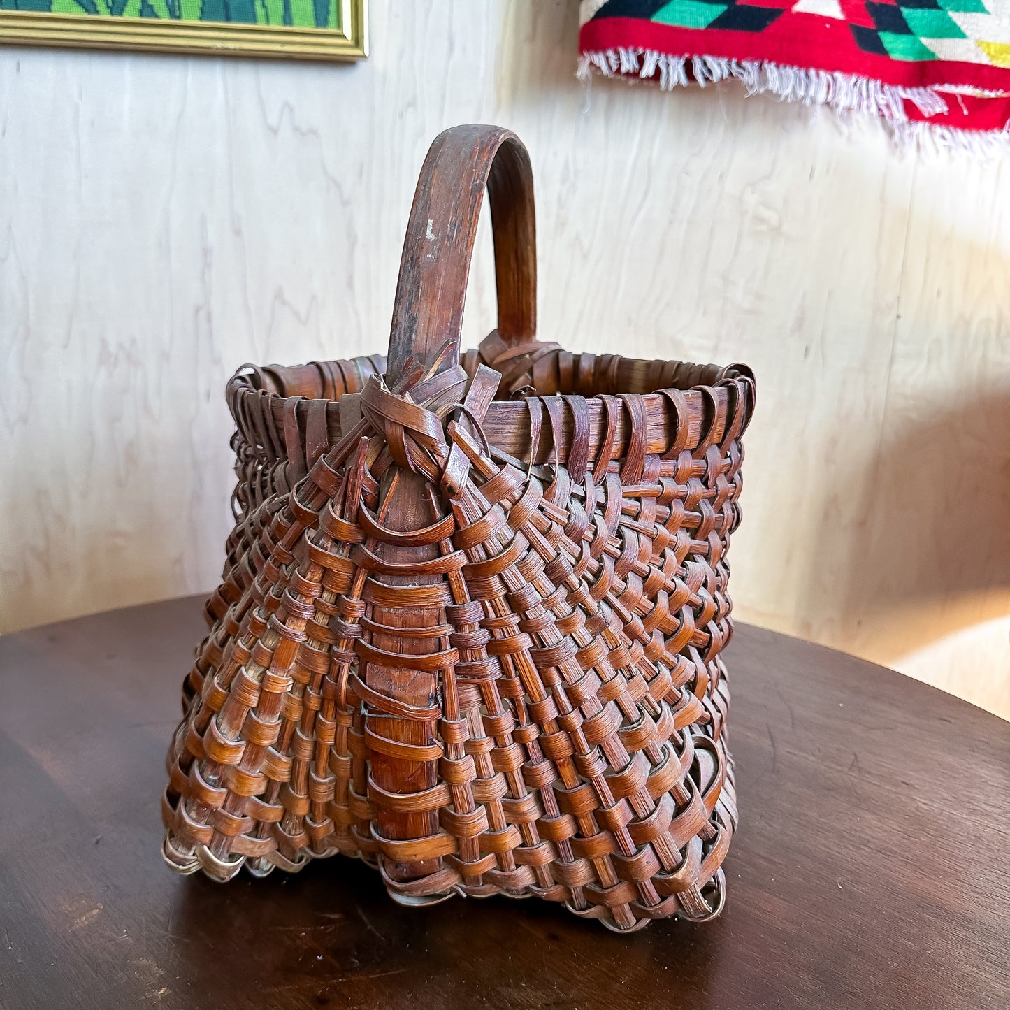 Antique Gathering Basket