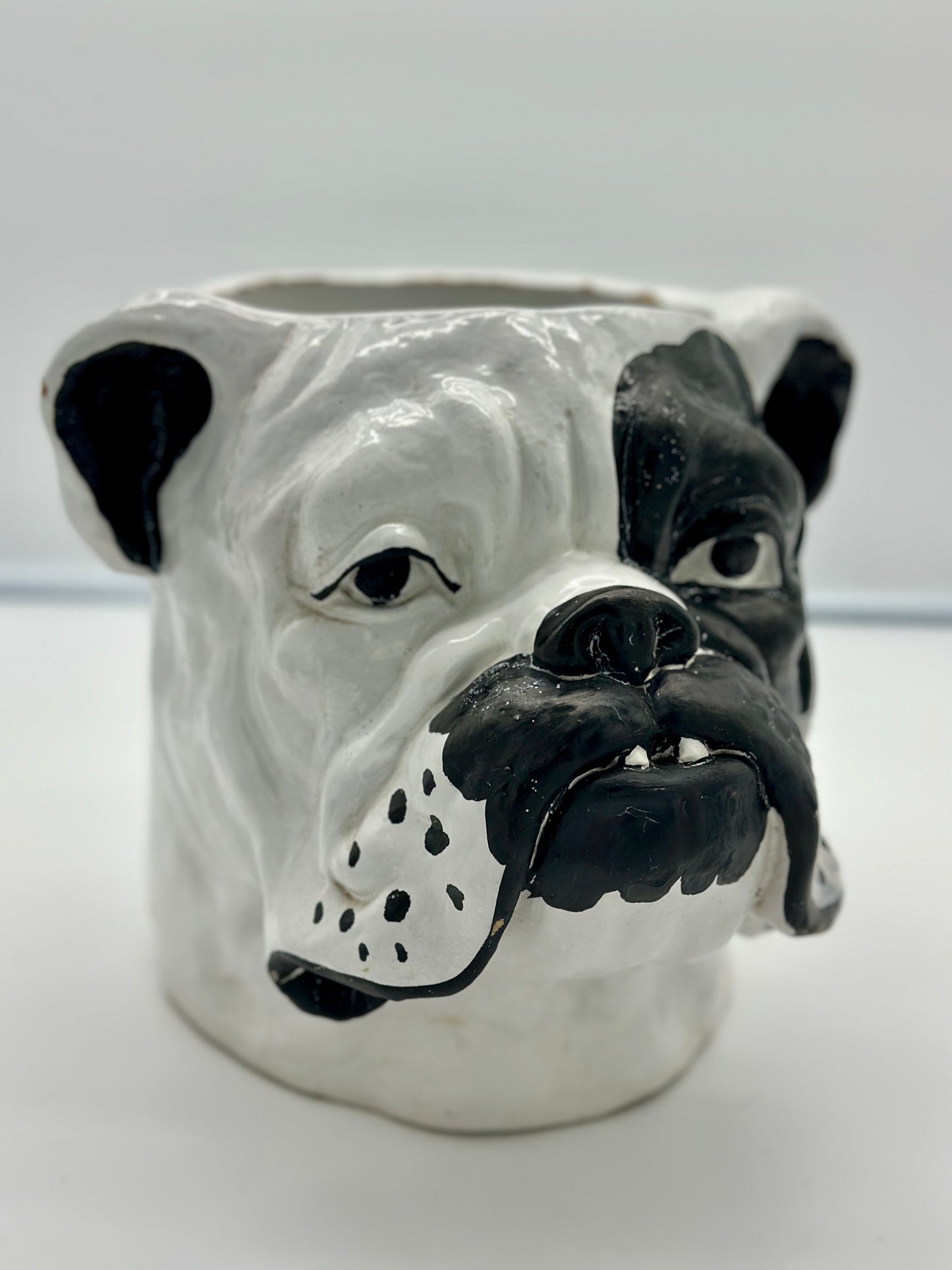 Ceramic Bulldog Planter