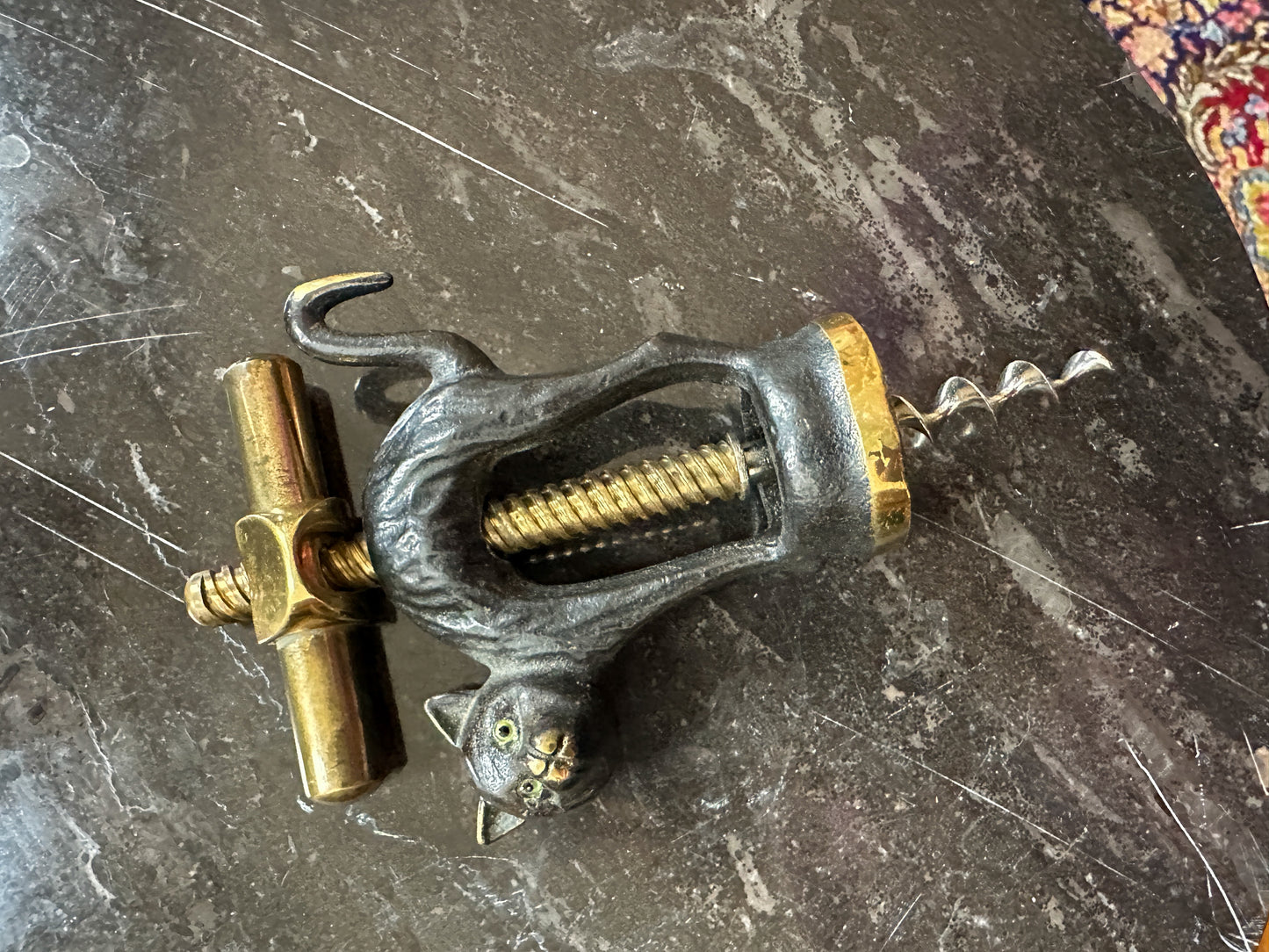 Walter Bosse Bronze Cat Corkscrew