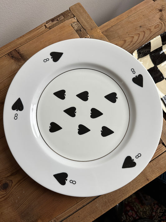 Game Set Cards Plate