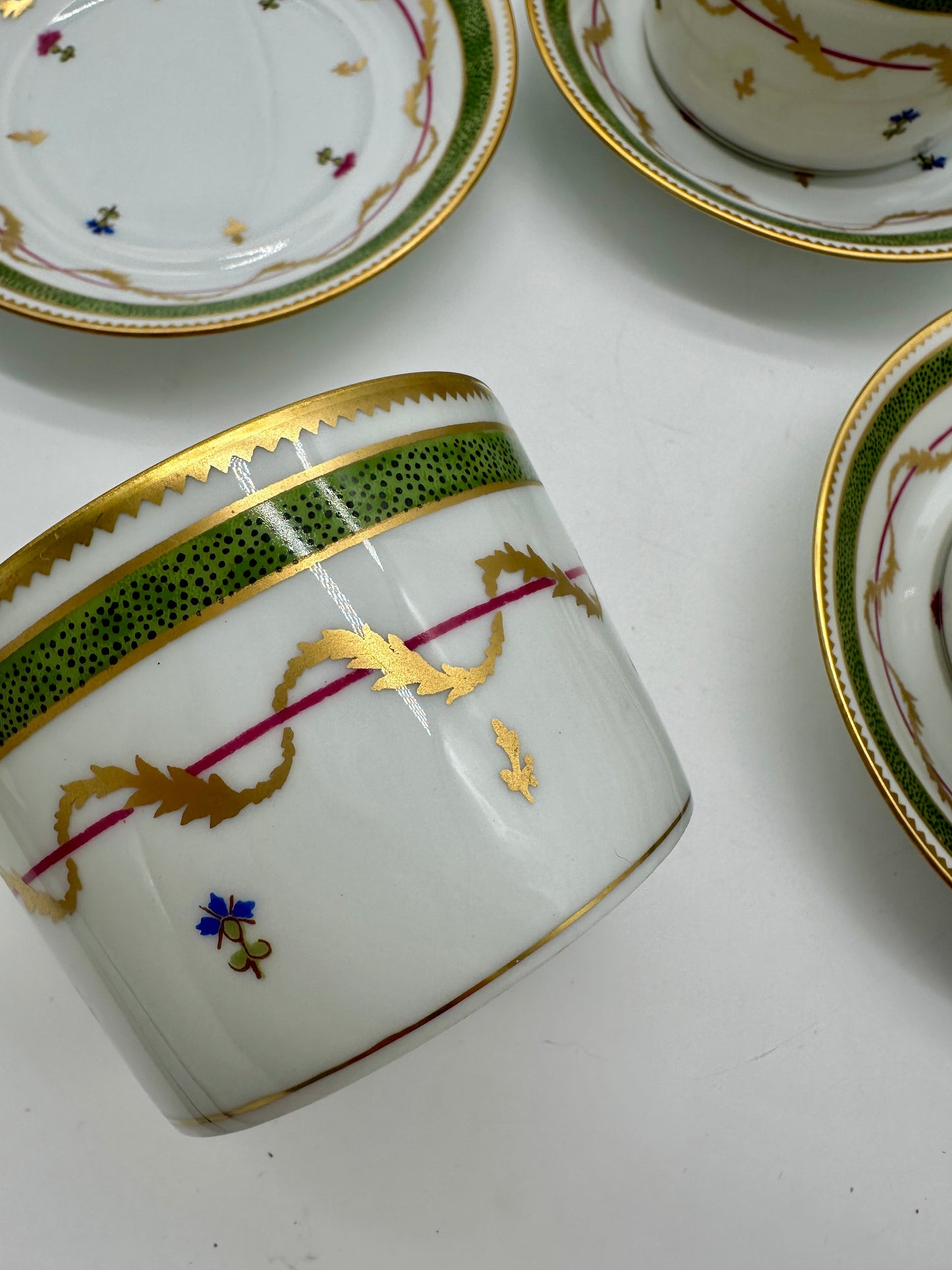12 Limoges Vieux Paris Cups & Saucers