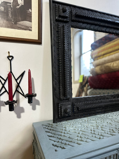 Folk Mirror Black