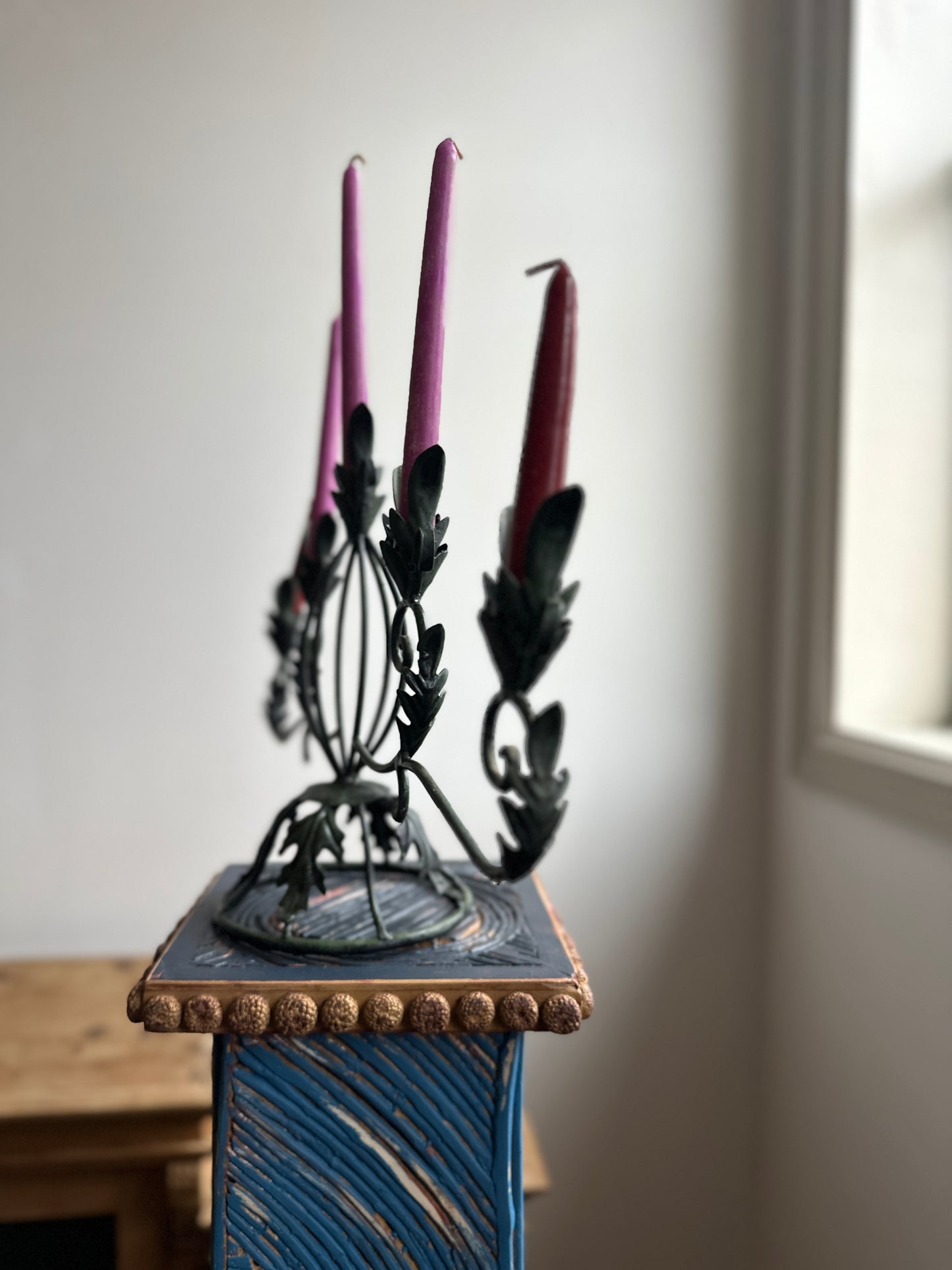 Vintage Iron Candelabra
