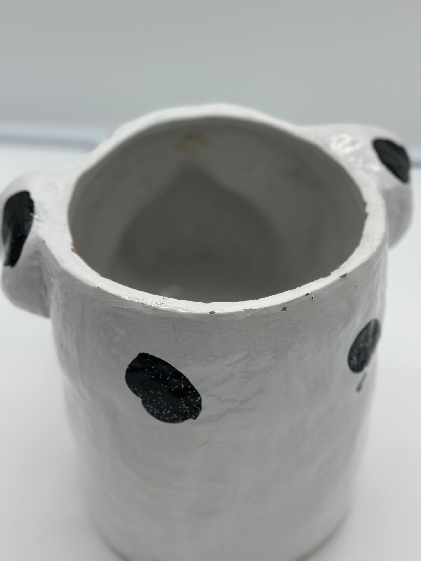 Ceramic Bulldog Planter