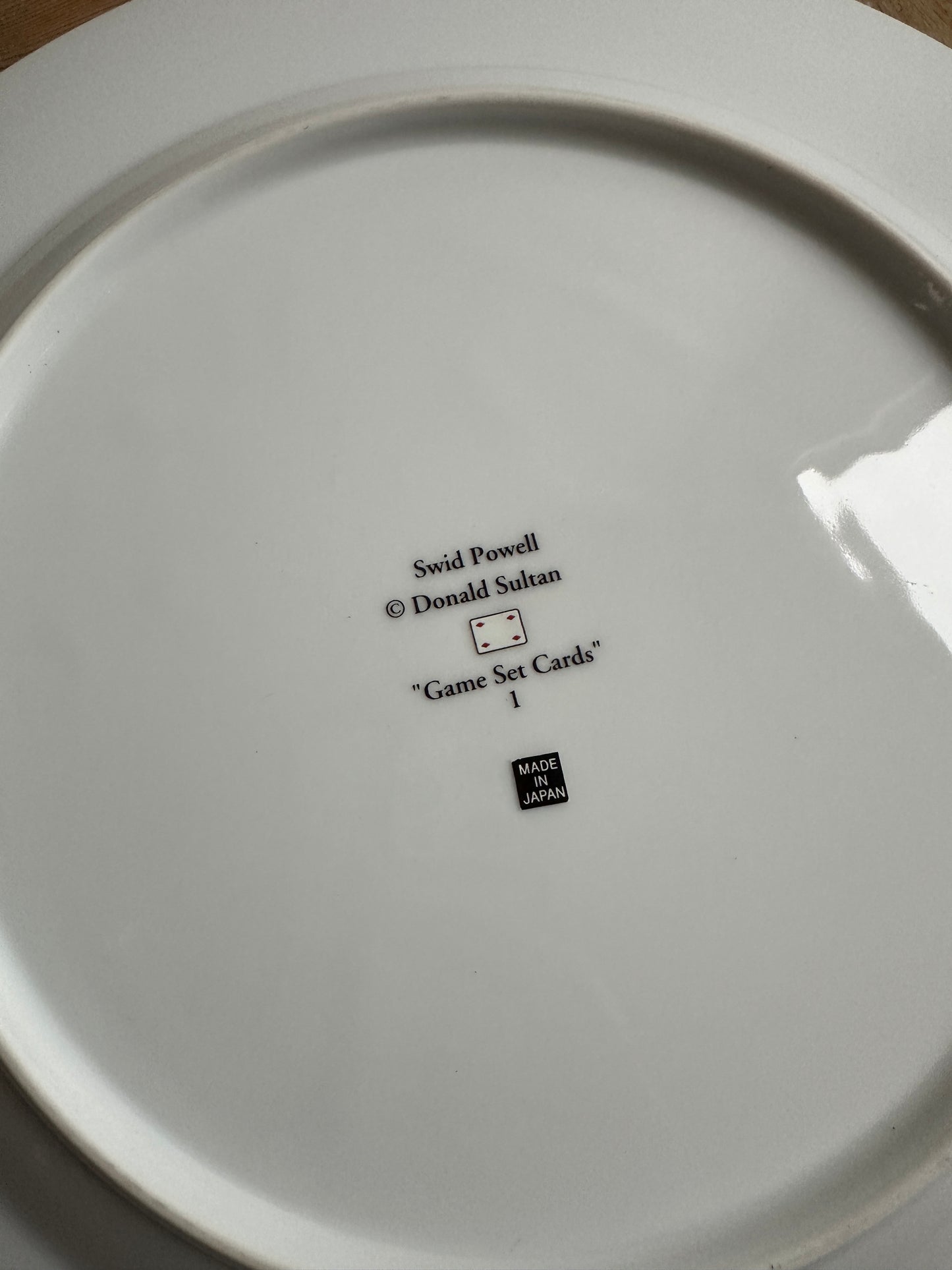 Game Set Cards Plate