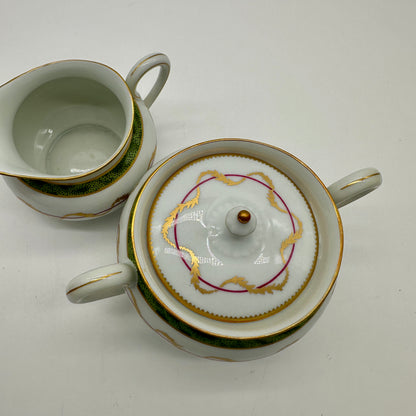 Limoges Vieux Paris Cream & Sugar Set