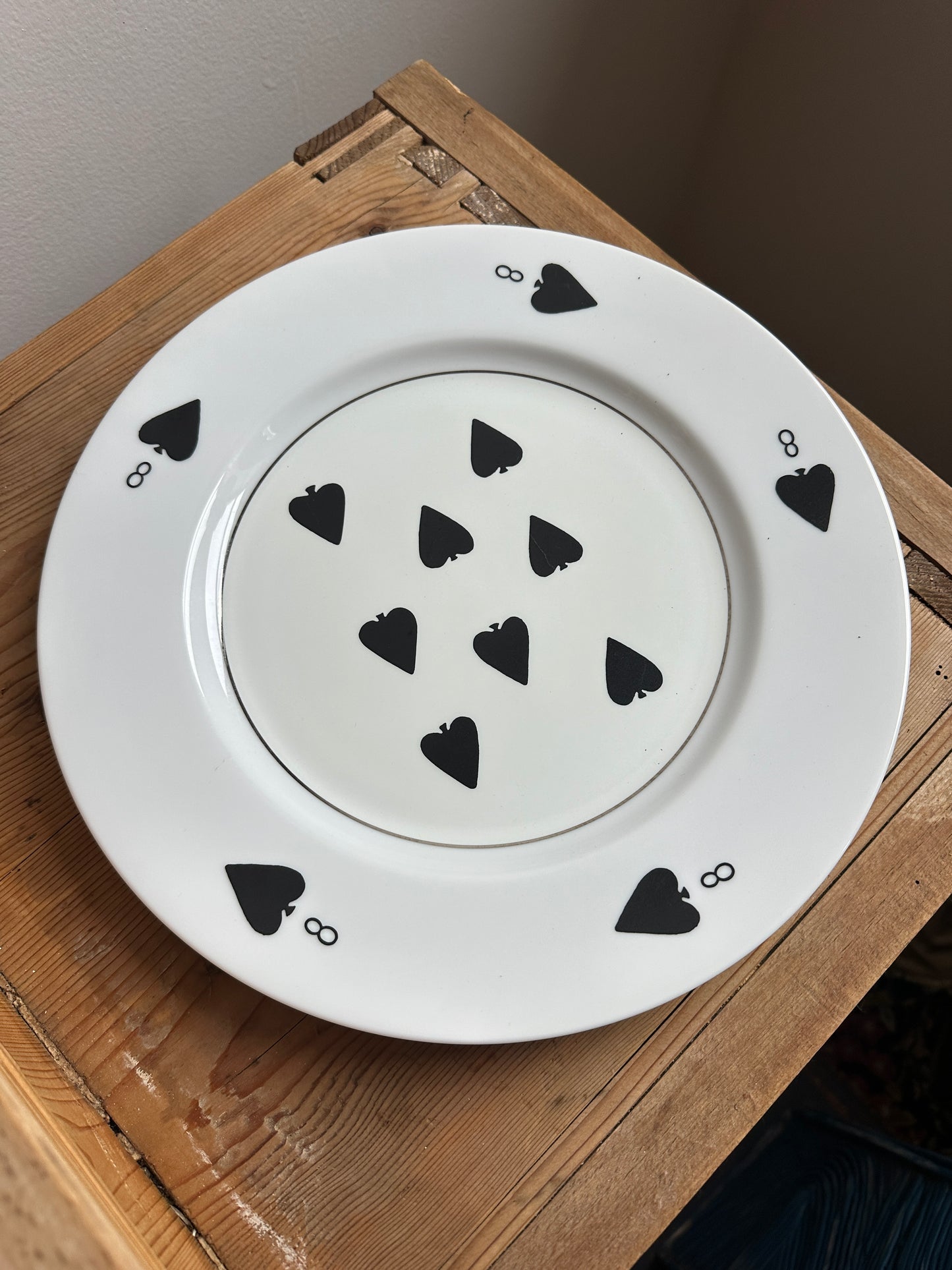 Game Set Cards Plate