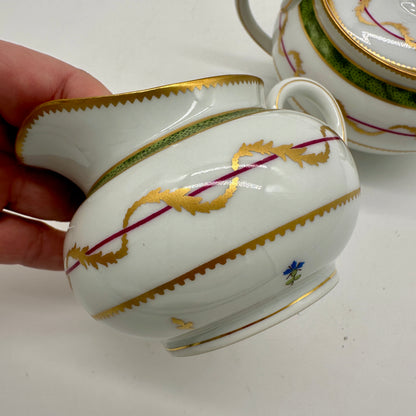 Limoges Vieux Paris Cream & Sugar Set