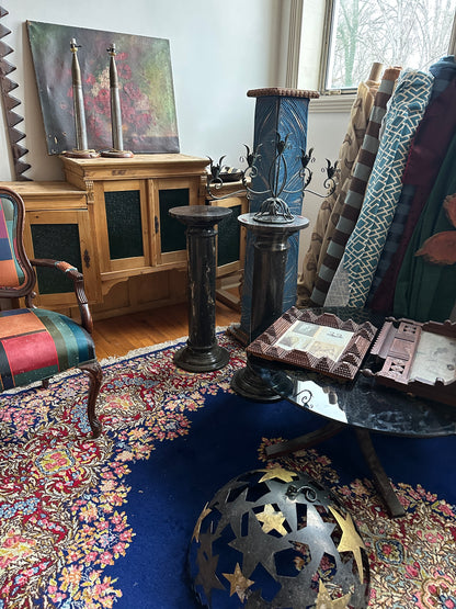 Blue Floral Kerman Rug