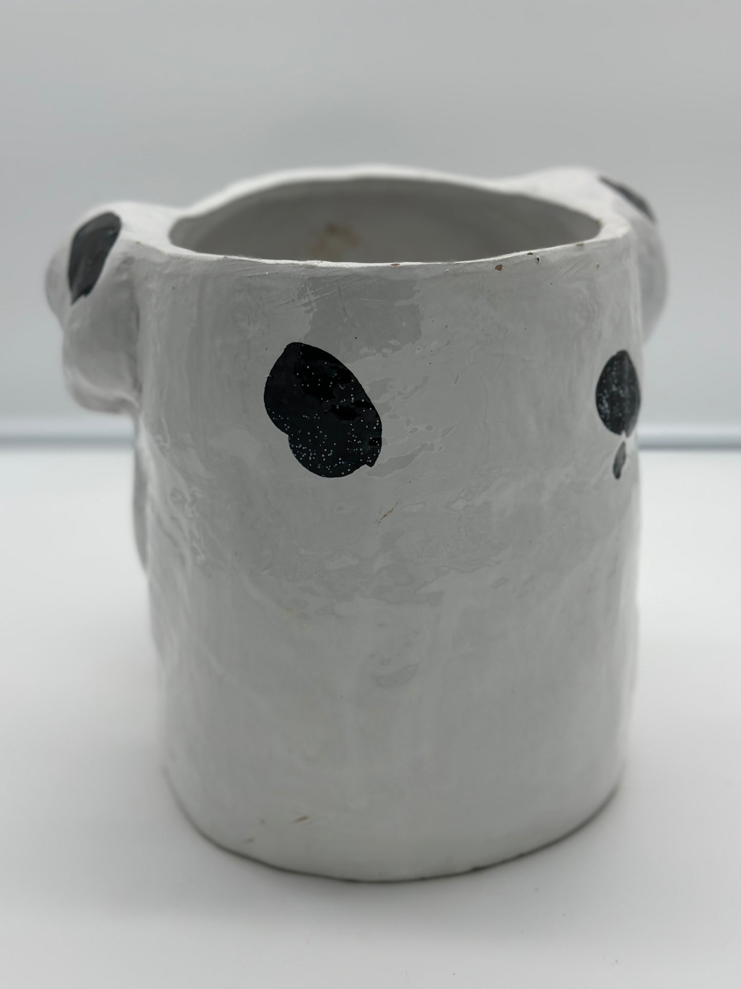 Ceramic Bulldog Planter