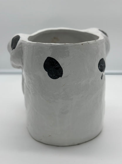 Ceramic Bulldog Planter