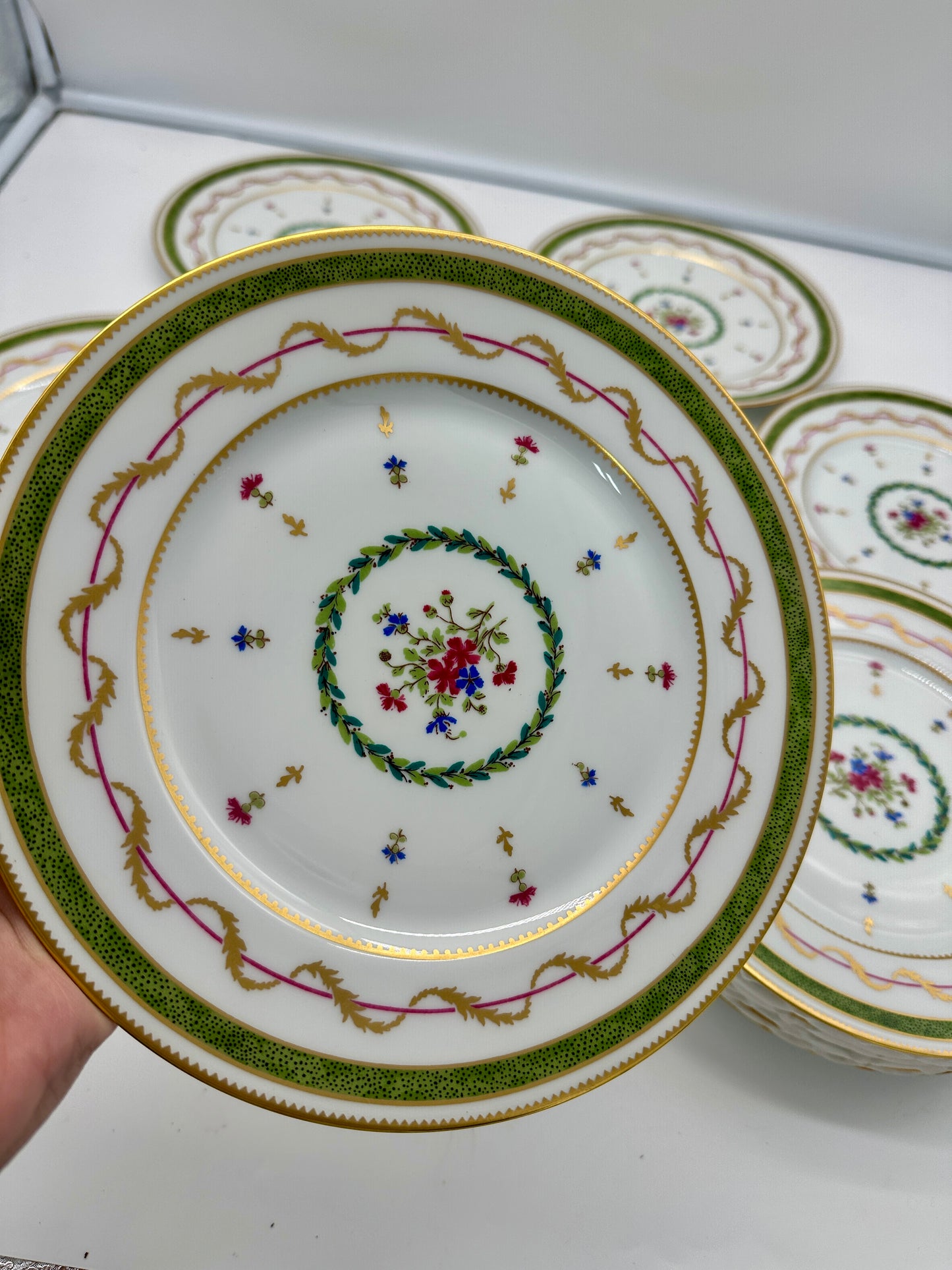 12 Limoges Vieux Paris Salad Plates