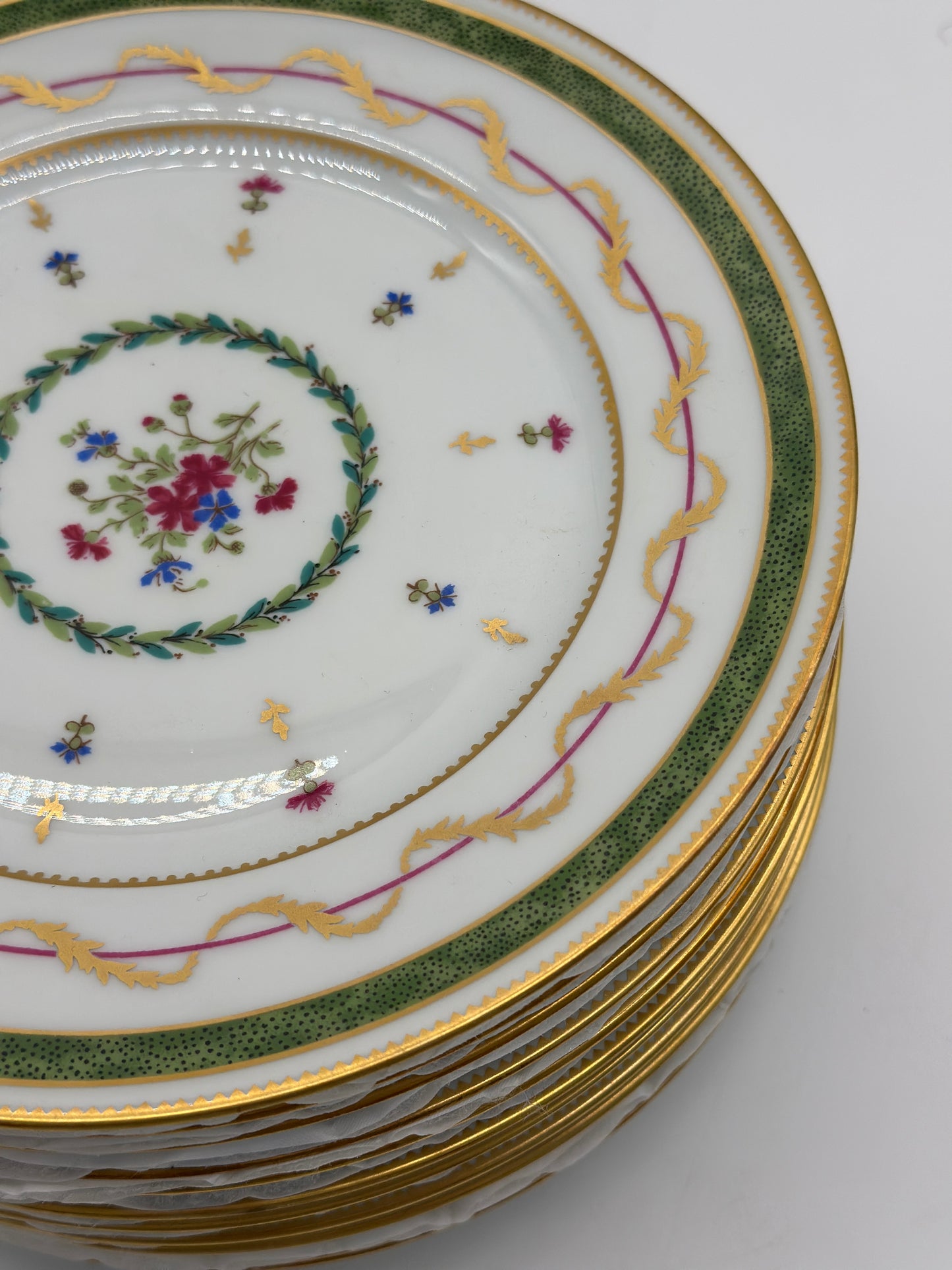 12 Limoges Vieux Paris Salad Plates