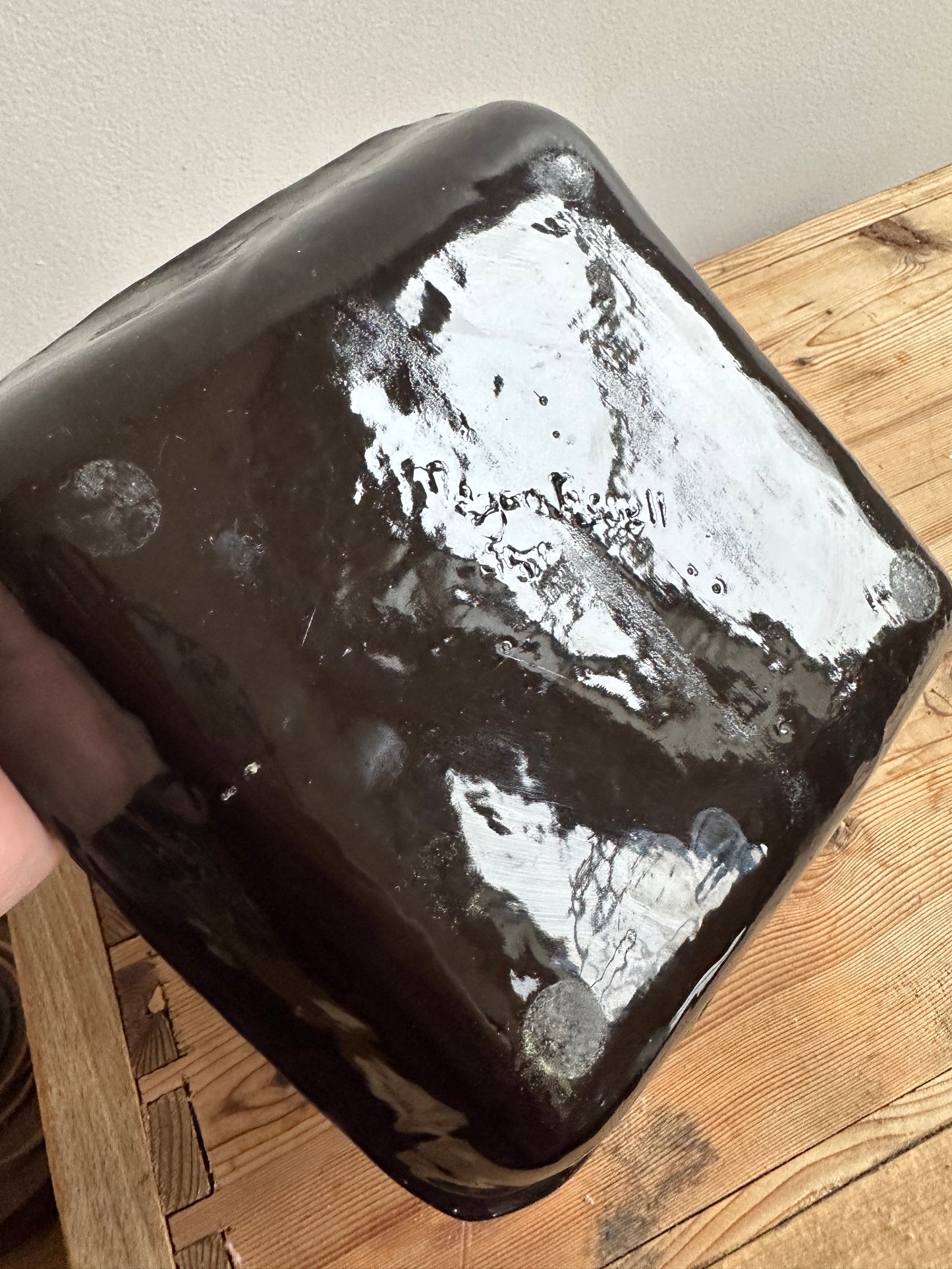 Black + Ivory Checkered Tray