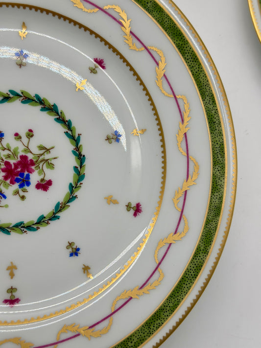 12 Limoges Vieux Paris Salad Plates