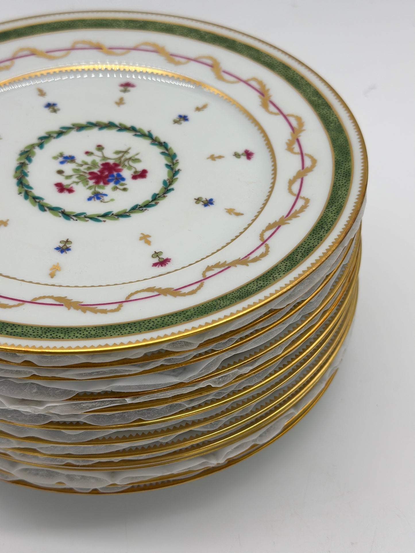 12 Limoges Vieux Paris Salad Plates