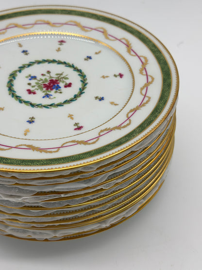 12 Limoges Vieux Paris Salad Plates