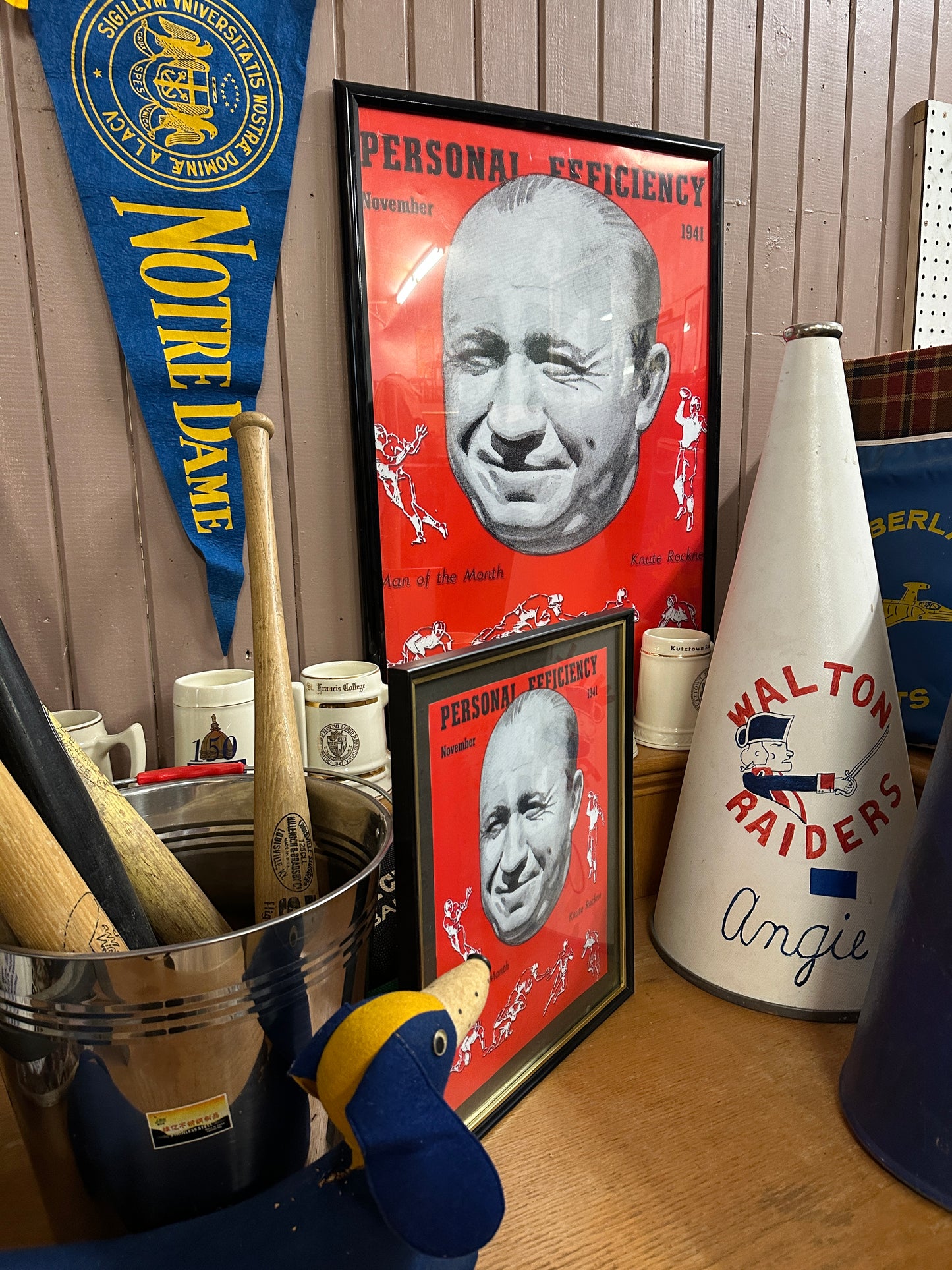 Vintage Knute Rockne Print